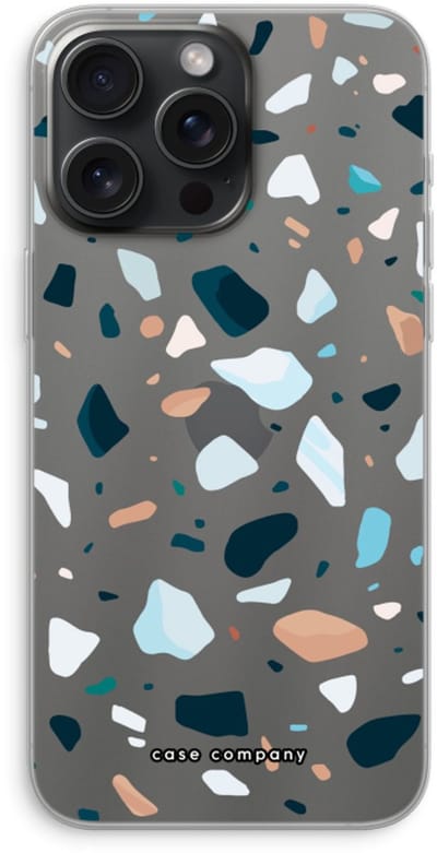 Case Company® - Hoesje geschikt voor iPhone 15 Pro Max hoesje - Terrazzo N°13 - Soft Cover Telefoonhoesje - Bescherming aan alle Kanten en Schermrand