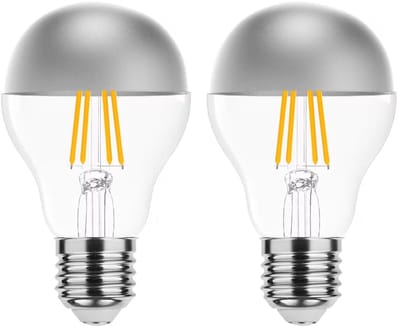 Modee E27 LED Lamp 4W - 400lm - 2700K - Warm Wit - LED Filament Kopspiegellamp Globe A60 - Vervangt 35W Halogeen Gloeilamp - 2 stuks