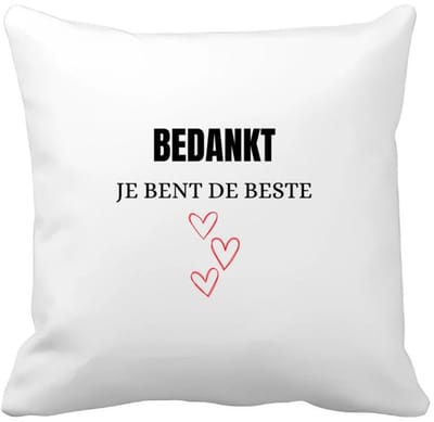 Akyol - bedankt je bent de beste Kussen hoes - Bedankt - mensen die je wilt bedanken - bedankje - beste persoon - cadeautje - kado - 40 bij 40 cm