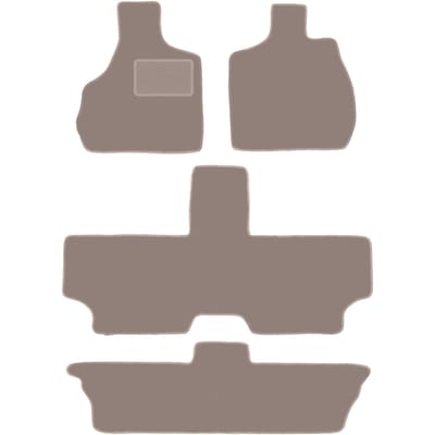 Beige veloursmatten voor: Chrysler Town&Country IV 7-zits (2000-2008)