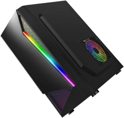 Computer Behuizing - PC Kast Desktop - Componenten Beschermen - Transparant Zijaanzicht - 37.5 cm - Zwart