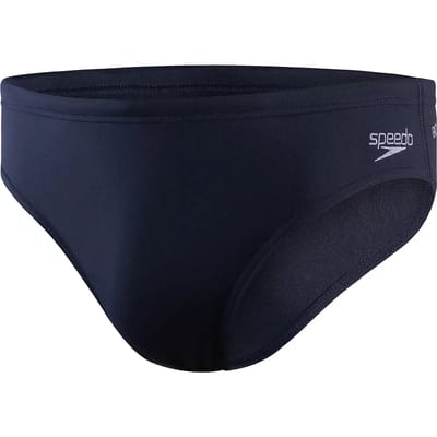 Speedo Eco+ Brief 7 cm Heren - Zwembroek Heren - Chloorbestendige Zwemslip Heren - Strakke Sportzwembroek met Trekkoord - Marine - M