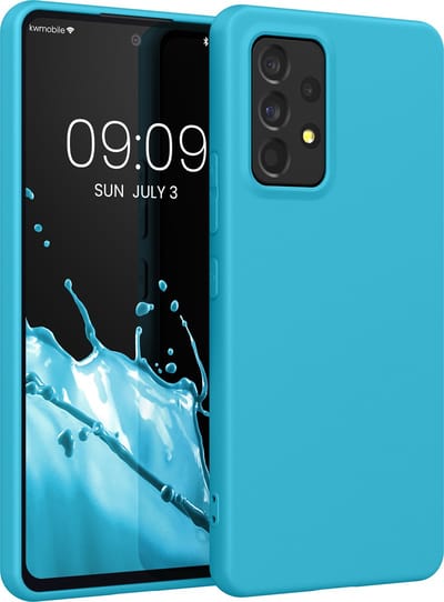kwmobile telefoonhoesje geschikt voor Samsung Galaxy A53 5G - Hoesje voor smartphone - Back cover in ijsblauw