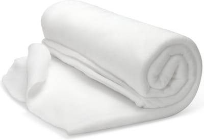 DEGG® - Fleece Plaid - Deken voor Noodpakket - Vakantie deken voor in de auto - Fleece Deken - 130x160 cm - Lichtgewicht - Dekentje - Fijn en Dun - Voor meubels - Voor Dieren en Kinderen - Wit
