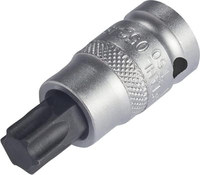 SW-Stahl 05248SB schroevendraaierbit, 1/2 I T-profiel I T60 x 53mm I schroevendraaierbit voor Torx I zeskantinzet