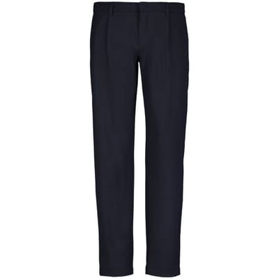 Roy Robson Broek Slim Fit Stretch Pleated Donker Blauw / male