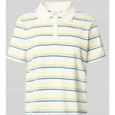 Slim Fit Gestreepte Jersey Polo Dames s.Oliver