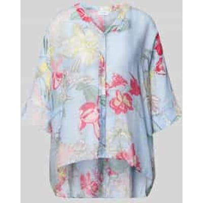 relaxed fit blouse van viscosemix in all-over look