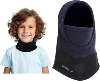 Balaclava voor Kinderen 6-13 Jaar, Warm en Winddicht Fleece Ski Masker voor Fietsen, Skiën en Buitenactiviteiten, Gezichtsbescherming onder Helm voor Jongens en Meisjes