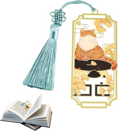 Schattige metalen boekenlegger als cadeau voor vrouwen, leraren en studenten, perfect voor boekenliefhebbers en leesclubs