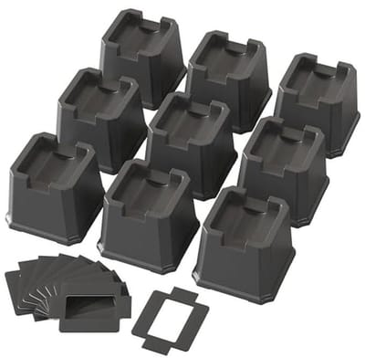 Bedverhogers 3 inch Heavy Duty Set van 9 - Meubelverhogers voor Wielen van Banken, Stoelen, Tafel