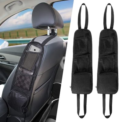 La'Moussawi ® Multifunctionele Opvouwbare Zijorganizer voor Autostoelen, Set van 2, Waterdicht en Ruimtebesparend