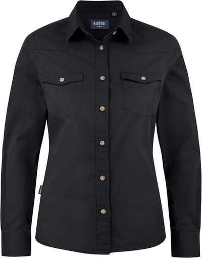 James Harvest HEMD TREEMORE WOMAN 2123027 - Zwart - XS
