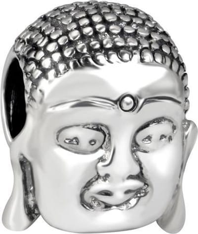 Quiges - 925 - Zilveren - Bedels -Sterling zilver - Beads - Boeddha Kraal Charm - Geschikt – voor - alle bekende merken - Armband Z382