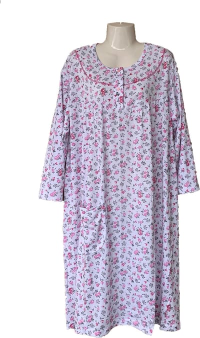 Dames Nachtjapon Lange Mouwen M - Roze