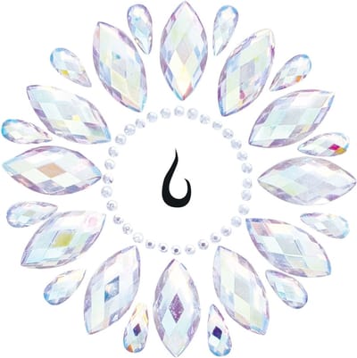 Lichaamsstickers Bloem vrouw Leg Avenue