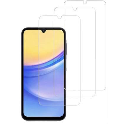 imoshion Bundel Screenprotector Gehard Glas 3 pack - Geschikt voor Samsung Galaxy A15 (4G) / A15 (5G)