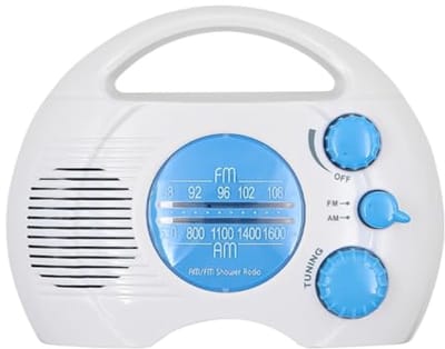 Draagbare Waterdichte Doucheradio met AM/FM Ontvangst