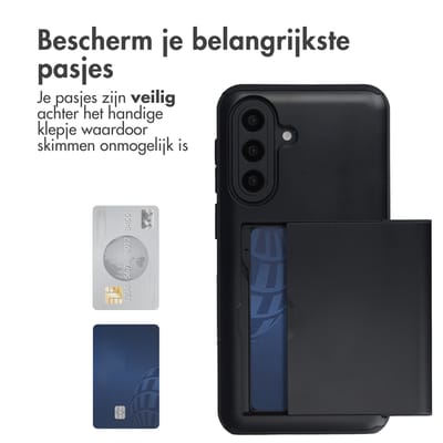 imoshion Hoesje met Pasjeshouder - Geschikt voor Samsung Galaxy A57 (5G) - Zwart