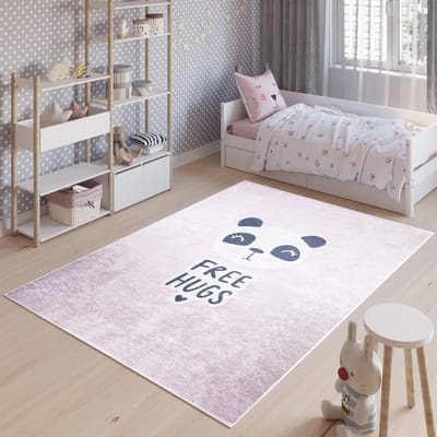 Tapiso Emma Vloerkleed Kinderkamer Kindertapijt Free Hugs Tapijt Maat- 80x150