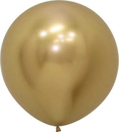 3x Goud Latex reuze balloons 60cm van SEMPERTEX Reflex Gold - ref PRO 970 -(=1x 3 St)