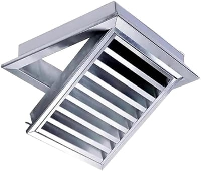 Aluminium Gevelopeningen - Ventilatie Roosters - Luchtcirculatie Buiten - Met Inclusief Gaas - Diverse Maten - Wit