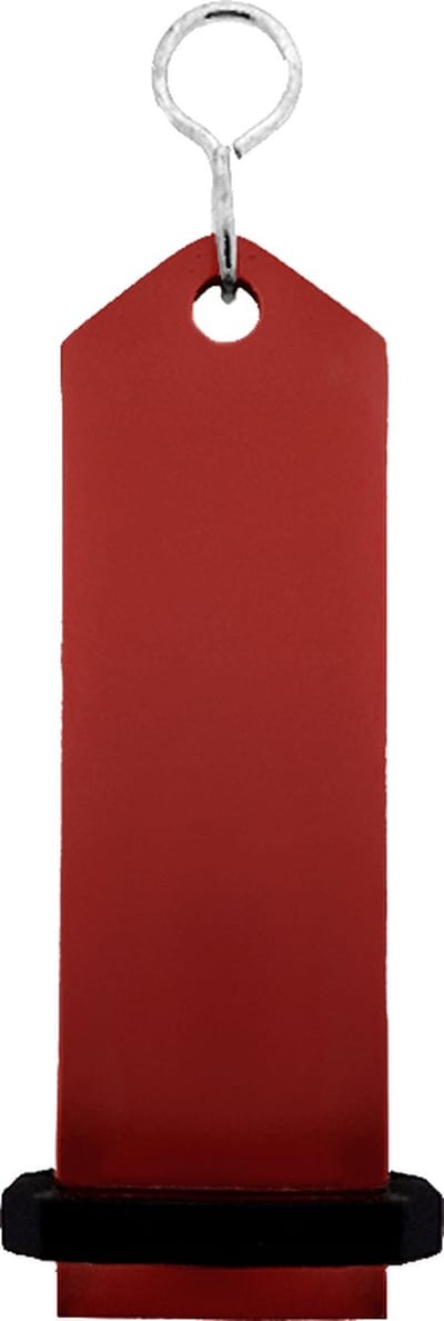 CombiCraft Bumerang hotel sleutelhanger rood - 100 x 30 mm - 5 stuks