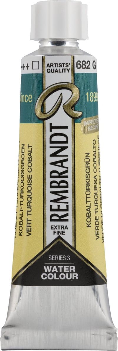Rembrandt Aquarelverf Tube 10 ml Kobalt-Turkooisgroen 682