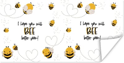 Poster Sterkte - Spreuken - Insecten - Bee - 120x60 cm