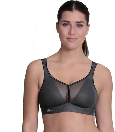 Anita Air Control Deltapad sport bh zonder beugel - Zwart Antraciet