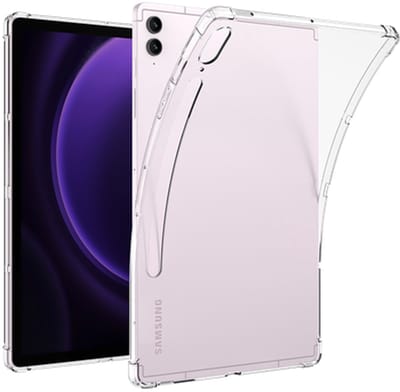 Just in Case tablet Hoes geschikt voor Samsung Galaxy Tab S9 / S9 FE / S10 FE / S10 Lite - Siliconen Flexibele Case - Transparant