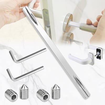 Dailygoods - Vierkantstift 8mm x150 mm voor deurgreep - Perspen 8 mm voor deurklink, vierkante toets voor persset, vier - vierkant voor de deurgreep van de binnenste