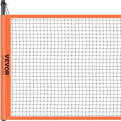 Volleybal en Badminton Set, Draagbaar Buiten Badminton Net, Verstelbare Stalen Palen, Professionele Combo Set met PVC Volleybal, Pomp,