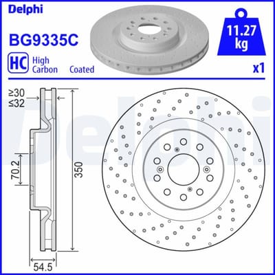 Remschijf DELPHI BG9335C