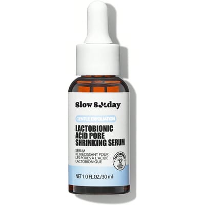 SlowSunday Lactobionic Acid Pore Shrinking Serum, verbetert meeëters en poriën, gezichtsexfoliatie, poriën minimaliseren, hydraterende primer, gladde fijne lijntjes en poriën, minimaliserende gladde & blur primer, geschikt voor zomer, Y2K, Halloween