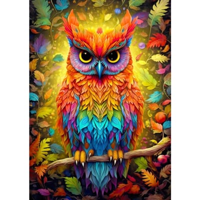 Enjoy Puzzle legpuzzel Autumnal Owl 1000 stukjes multicolor.