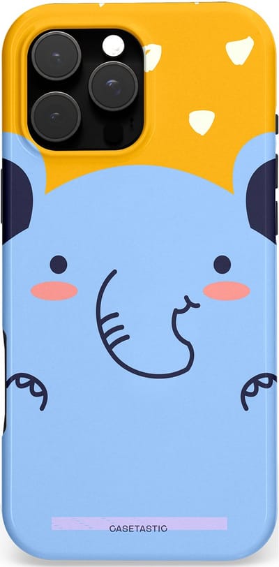 Casetastic Hoesje Geschikt voor Apple iPhone 16 Pro Max Magsafe - Stijlvolle Beschermende Duo-layer Case - Knuffel van olifant