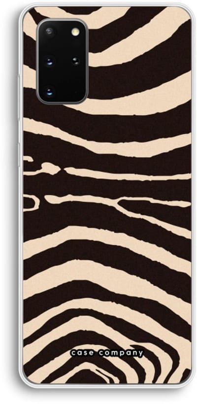 Case Company® - Hoesje geschikt voor Samsung Galaxy S20 Plus hoesje - Arizona Zebra - Soft Cover Telefoonhoesje - Bescherming aan alle Kanten en Schermrand