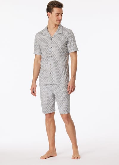 Schiesser – Fine Interlock – Pyjama – 181177 – Grey Melange - 50