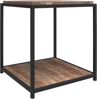Quincy-Endtable - Eiken/Zwart Metaal