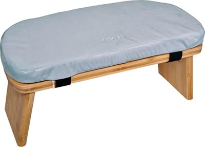Zen Power Yoga-Bank, Opvouwbare Houten Yoga-Bankje, Ergonomisch Meditatiekrukje, Gebedskrukje voor Spirituele Momenten in het Dagelijks Leven, Gevoerd en Comfortabel, Yoga-Accessoire