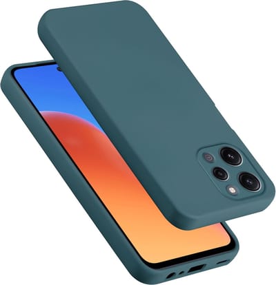 Cadorabo Hoesje geschikt voor Redmi 12 in LIQUID GROEN - Beschermhoes gemaakt van flexibel TPU silicone Case Cover