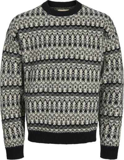 JACK&JONES - JPRBLUMAX FAIRISLE KNIT CREW NECK LN - Heren - Gebreide truien