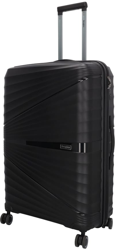 Beagles Travel Koffer - 28 inch - Grote maat - Hardschalig - TSA-slot - Zwenkwielen - Reiskoffer - Zwart