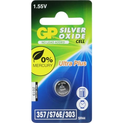 GP Batteries - GP Batteries Gp Knoopcel Zilver D357/sr44 - 30 Dagen Niet Goed Geld Terug