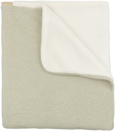 Bamboom Geborstelde Wiegdeken met pluche - Sage Olives