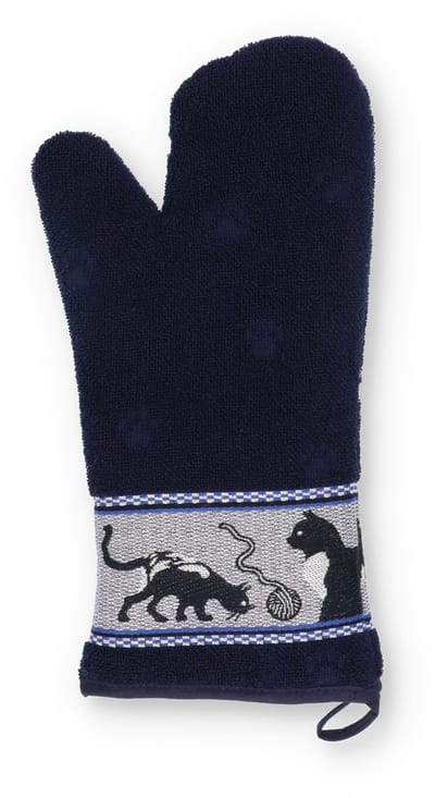 Bunzlau Castle | Ovenhandschoen Kat Donkerblauw CE