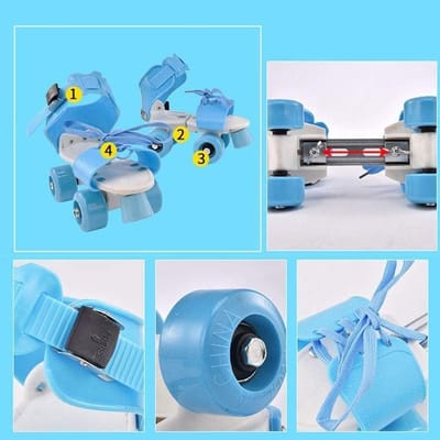 Verstelbare Roze Inline Skates voor Kinderen met 4 Wielen en Chrome Lagers - Perfect voor Beginners en Fitness
