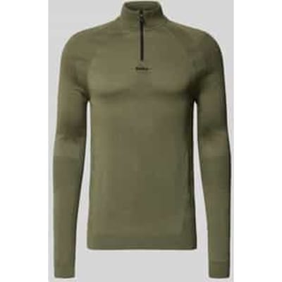 Regular Fit troyer met scheerwol-aandeel model 'TOUR SEAMLESS QZ'