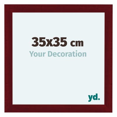 Your Decoration - Fotolijst 35x35 cm - MDF - Wijnrood Geveegd - Como